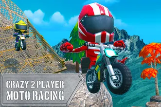 Crazy 2 Player Moto Racing