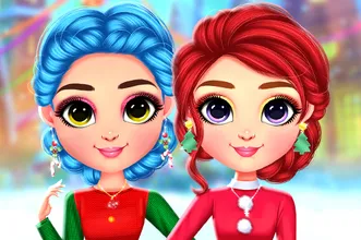 Rainbow Girls Christmas Outfits